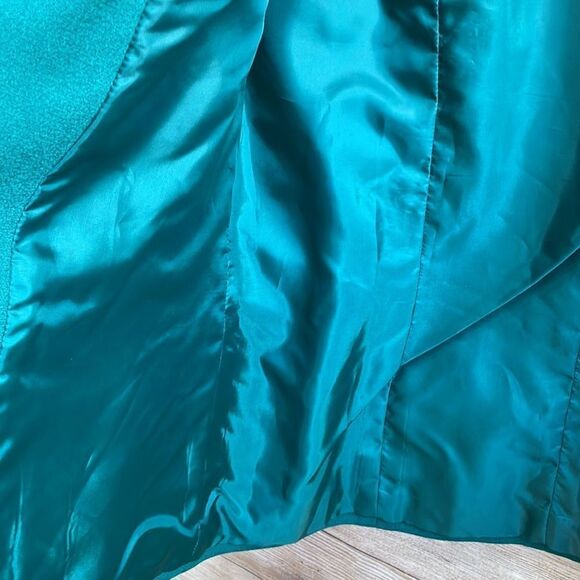 VINTAGE KASPER & CO WOOL BLAZER IN EMERALD GREEN - Picture 8 of 9